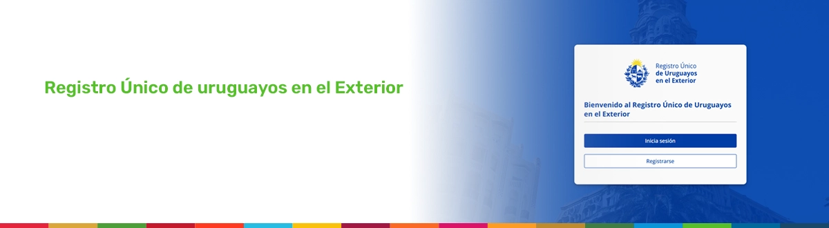Interfaz del Registro Único de Uruguayos en el Exterior.
